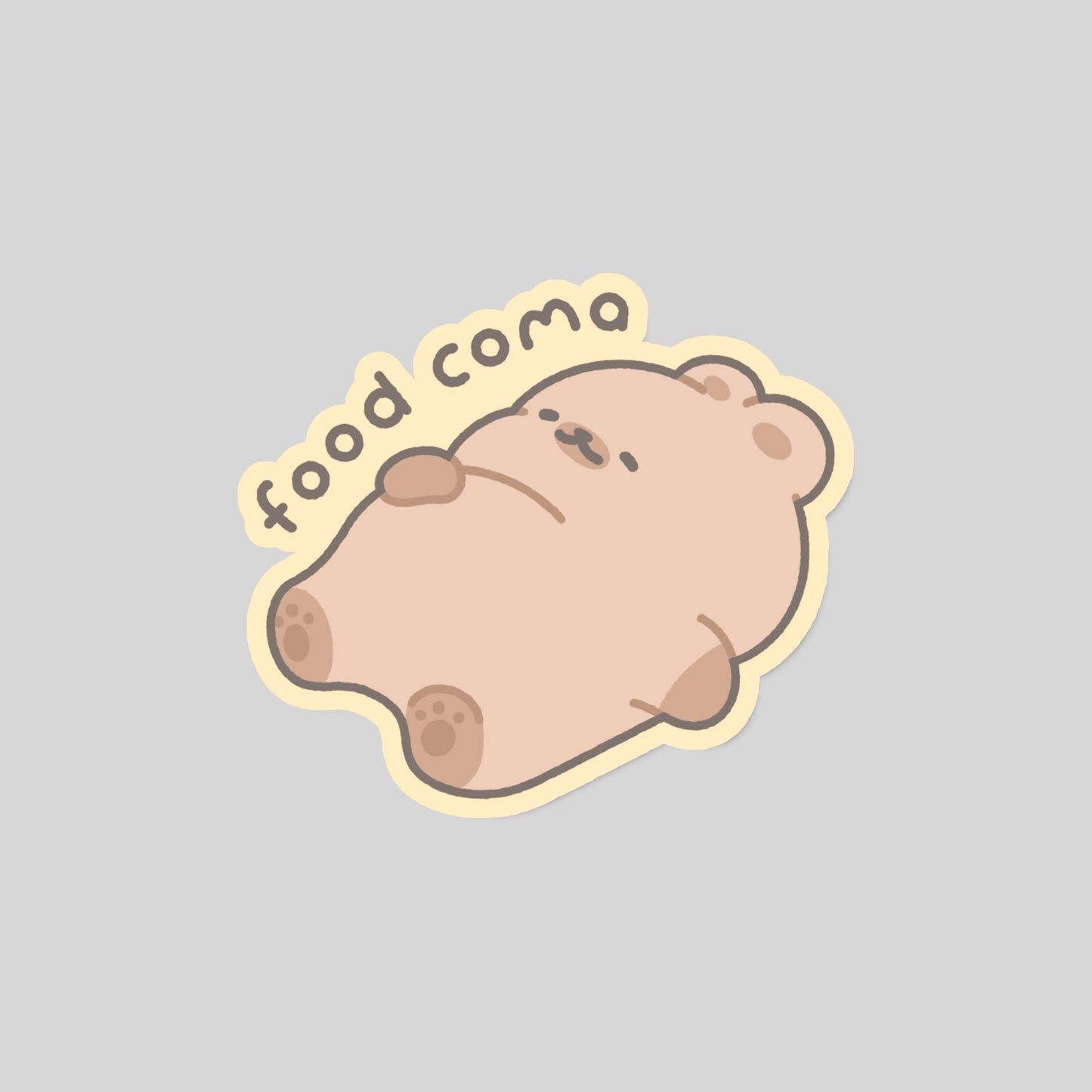 Food Coma Sticker