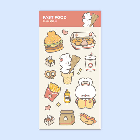Fast Food Sticker Sheet