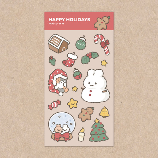 Happy Holidays Sticker Sheet