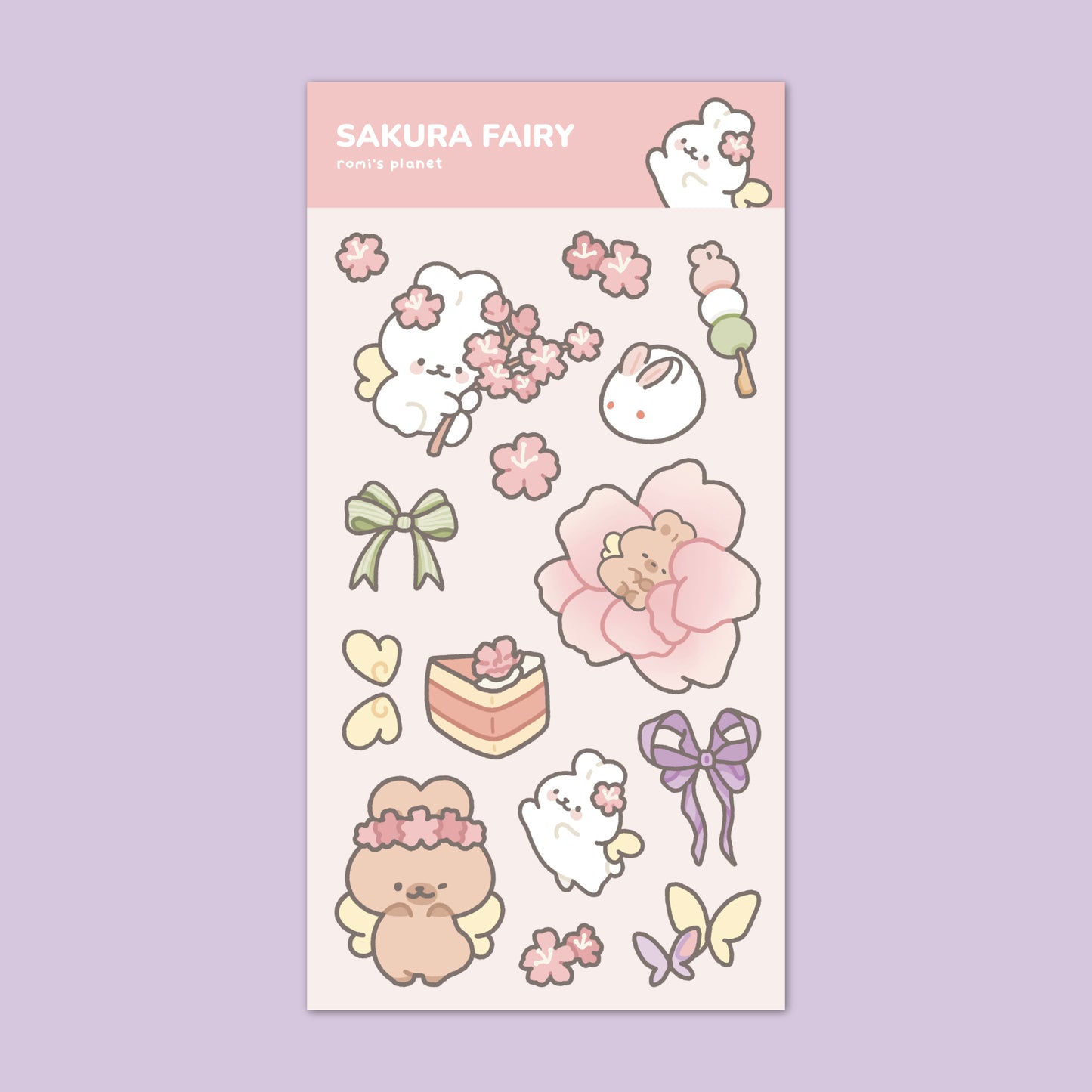 Sakura Fairy Sticker Sheet